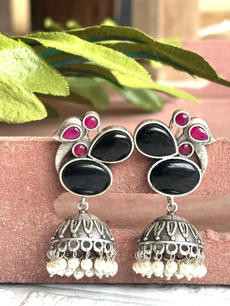 Jiya (Black and pink)(Rough  finish)